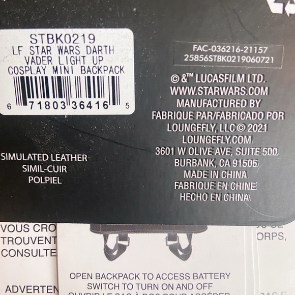 Darth Vader Backpack and Wallet - Picture 11 of 12